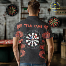 Load image into Gallery viewer, Custom Orange Cobra Roses Skull Dartboards Dart Shirts For Men, Dart Team Jerseys NYN0044