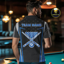 Load image into Gallery viewer, Colorful Paint Ball 8 Billiard Jerseys For Men Custom Blue Billiard Balls Pool Jersey NYN2317