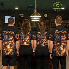 Load image into Gallery viewer, Skull Flaming Pool 8 Ball &amp; 9 Ball Billiard Shirt For Women Personalized 3D Ball Billiard Attire NYN2586