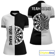 Load image into Gallery viewer, White And Black Dartboards Polynesian Tribals Dart Shirts For Women, Dart Jerseys NYN0048