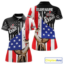 Load image into Gallery viewer, Multi-Color American Flag Dart Boards Dart Shirts For Women, Custom Dart Jerseys NYN0051