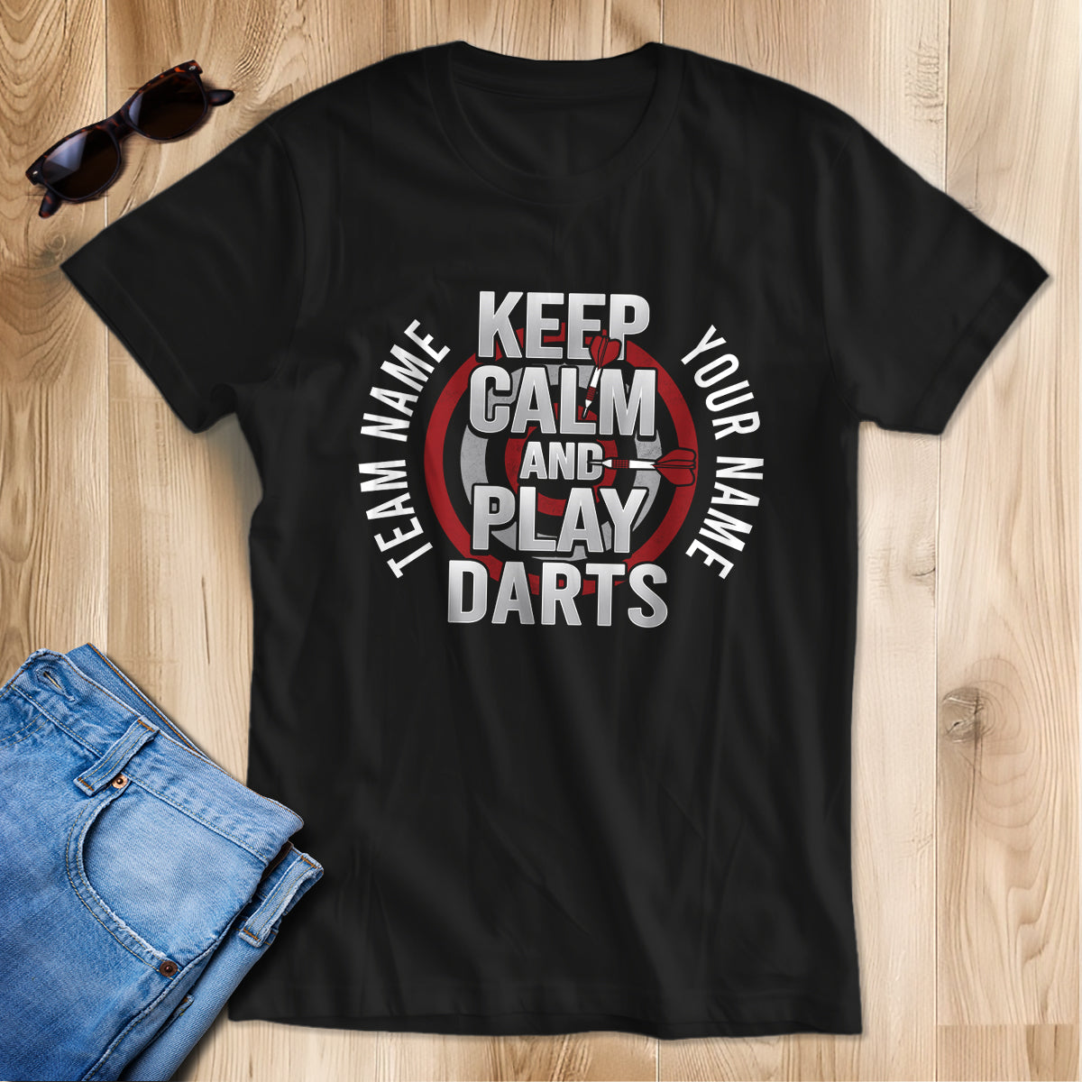 Keep Calm And Play Darts T-Shirts Custom Dart Shirt For Men And Women, Darts Gift NYN0209