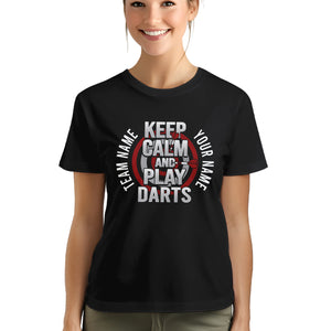 Keep Calm And Play Darts T-Shirts Custom Dart Shirt For Men And Women, Darts Gift NYN0209