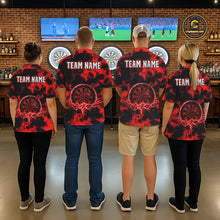Load image into Gallery viewer, Thunder &amp; Lightning Red Dartboard Darts Shirt Custom Team Shirt For Women, Gift For Darts Players NYN3363