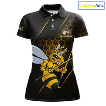 Load image into Gallery viewer, Yellow Hexagon Funny Bee 8 Ball &amp; 9 Ball Pool Billiard Jerseys For Women Custom Billiard Team Appeal NYN2758