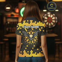 Load image into Gallery viewer, Honeycomb Pattern Bees Skull Dartboards Dart Shirts For Women, Custom Dart Jerseys NYN0053
