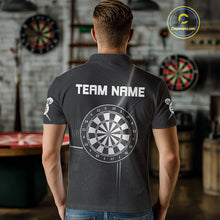 Load image into Gallery viewer, Halftone Pattern Dartboard White In Lines Grunge Dart Shirts For Men, Dart Jerseys NYN0057