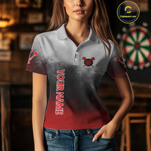 Load image into Gallery viewer, Custom Red And Blue Smoke Dartboards Dart Shirts For Men Grunge Dart Women Jerseys NYN0060