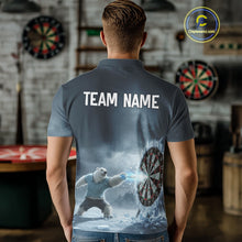 Load image into Gallery viewer, Custom Horror Polar Bear Ice Dartboard Darts Polo Shirt For Men, Funny Dart Team Jerseys NYN1820
