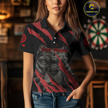 Load image into Gallery viewer, Red Scratch Bulldog Dart Shirt Custom Dart Team Shirt For Men, Dart Jerseys NYN0221