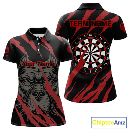 Red Scratch Bulldog Dart Shirt Custom Dart Team Shirt For Men, Dart Jerseys NYN0221