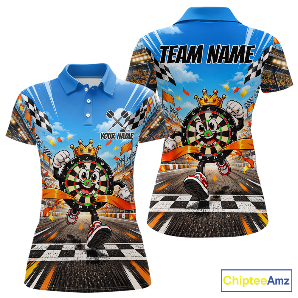 Personalized Racing Darts Winner Jersey For Women Custom Funny Darts Team Shirt Darts Gifts NYN5106