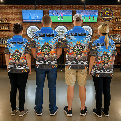 Personalized Racing Darts Winner Jersey For Women Custom Funny Darts Team Shirt Darts Gifts NYN5106