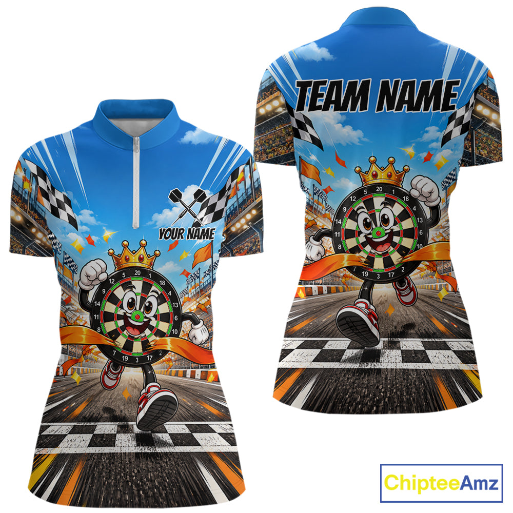 Personalized Racing Darts Winner Jersey For Women Custom Funny Darts Team Shirt Darts Gifts NYN5106