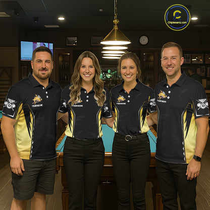 Funny Gold Shark Ball 8 & Cue Billiard Shirts For Women Personalized Billiard Attire Gifts NYN2341