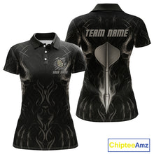 Load image into Gallery viewer, Custom Women&#39;s Dart Shirt - Team Jersey With Name | Silver Dart Arrow For Dart Players NYN0434