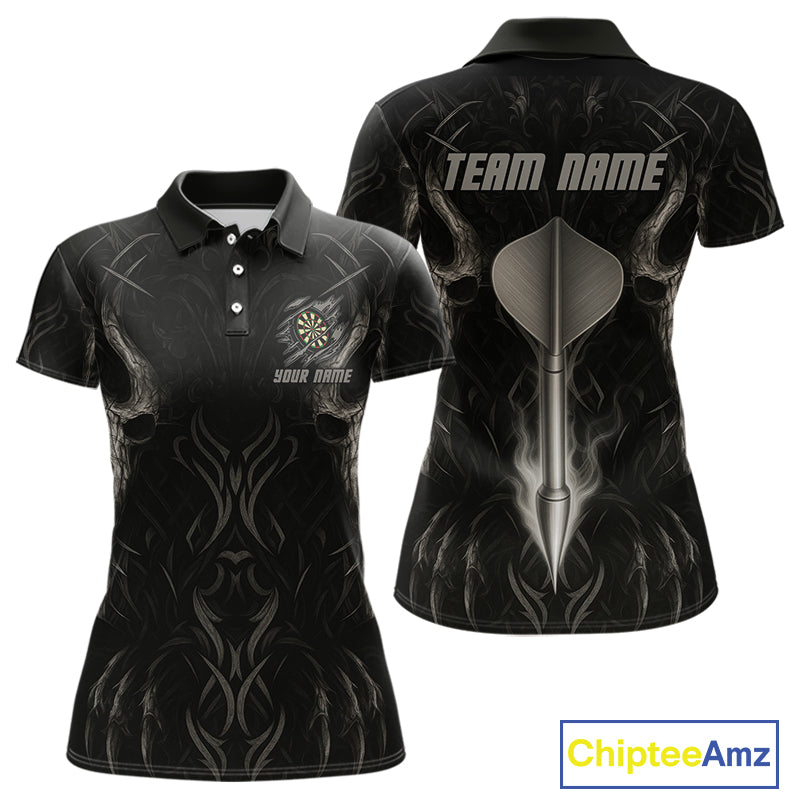 Custom Women's Dart Shirt - Team Jersey With Name | Silver Dart Arrow For Dart Players NYN0434