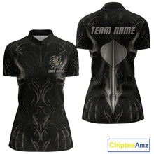 Load image into Gallery viewer, Custom Women&#39;s Dart Shirt - Team Jersey With Name | Silver Dart Arrow For Dart Players NYN0434