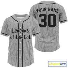 Load image into Gallery viewer, Legend Of The Lot Men's Retro Baseball Jersey Custom  Shirt For Baseball Fans NYN0911