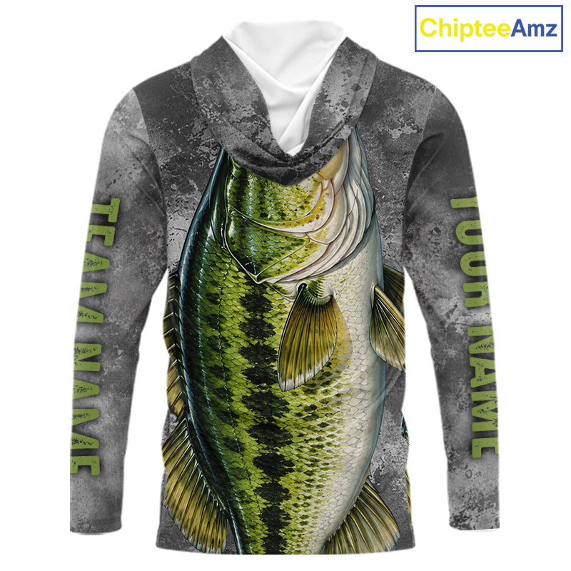 Custom Bass Fishing Tournament Shirt Vintage Fishing Jersey Custom Name Bass Fishing Long Sleeve Apparel NYN4720
