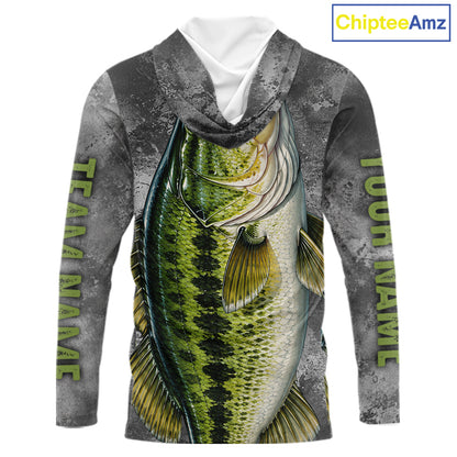 Custom Bass Fishing Tournament Shirt Vintage Fishing Jersey Custom Name Bass Fishing Long Sleeve Apparel NYN4720