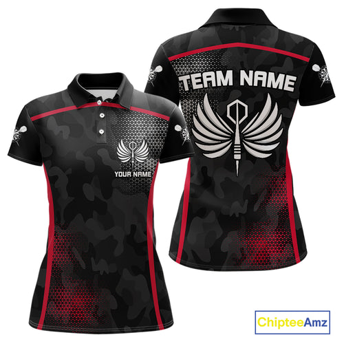 Custom Wings Dart Arrow Triangles Halftone Dart Shirts For Woen, Dart Team Jerseys NYN0080