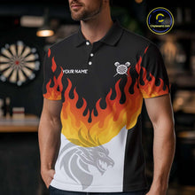 Load image into Gallery viewer, Dragon Fire Flame Dartboard Custom Dart Shirt For Men, Dart Team Jerseys NYN0090