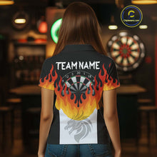 Load image into Gallery viewer, Dragon Fire Flame Dartboard Custom Dart Shirt For Women, Dart Team Jerseys NYN0090