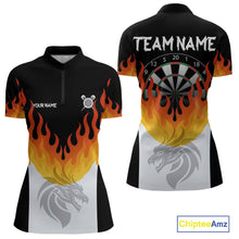 Load image into Gallery viewer, Dragon Fire Flame Dartboard Custom Dart Shirt For Women, Dart Team Jerseys NYN0090