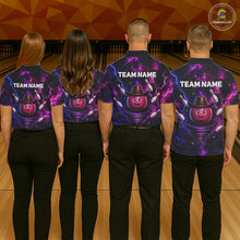 Load image into Gallery viewer, Funny Cowboy Bowling Ball Shirts For Women Custom Galaxy Tornado Bowling Team Jerseys NYN3414