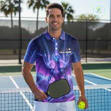 Load image into Gallery viewer, Custom Holographic Dragon Men Pickleball Jerseys Rainbow Pickleball Paddle League Shirts NYN2131