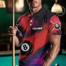 Load image into Gallery viewer, Grunge Paint Splatter Pink Ball 8 Billiard Shirts For Men Personalized Billiard Attire Gifts NYN2789