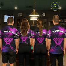 Load image into Gallery viewer, Grunge Paint Splatter Pink Ball 8 Billiard Shirts For Men Personalized Billiard Attire Gifts NYN2789