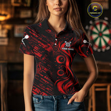 Load image into Gallery viewer, Grunge Style Dart Arrows Custom Red Dart Shirt For Women, Dart Team Jerseys NYN0103