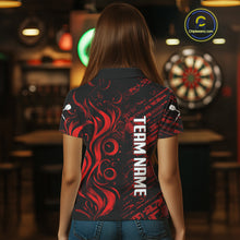 Load image into Gallery viewer, Grunge Style Dart Arrows Custom Red Dart Shirt For Women, Dart Team Jerseys NYN0103
