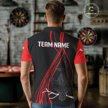 Load image into Gallery viewer, Custom Red Lines Celtic Raven Dart Arrows Dart Shirt For Men, Dart Team Jerseys NYN0105
