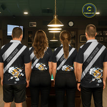 Load image into Gallery viewer, Black Grey Funny Beer Runner 8 Ball Women Billiards Shirt Personalized Pool Balls Billiard Team Names NYN2680