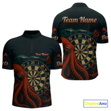 Load image into Gallery viewer, Scarlet Octopus Dart Team Shirt For Men Players – Unique Custom With Player Name NYN0344