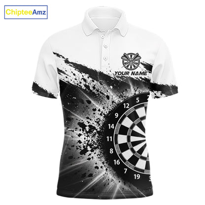 Custom Panther Darts Shirt For Men Personalized Splatter Black Dartboard Jersey Panther Darts Team Gift NYN4956