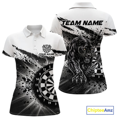Custom Panther Darts Shirt For Women Personalized Splatter Black Dartboard Jersey Panther Darts Team Gift NYN4956