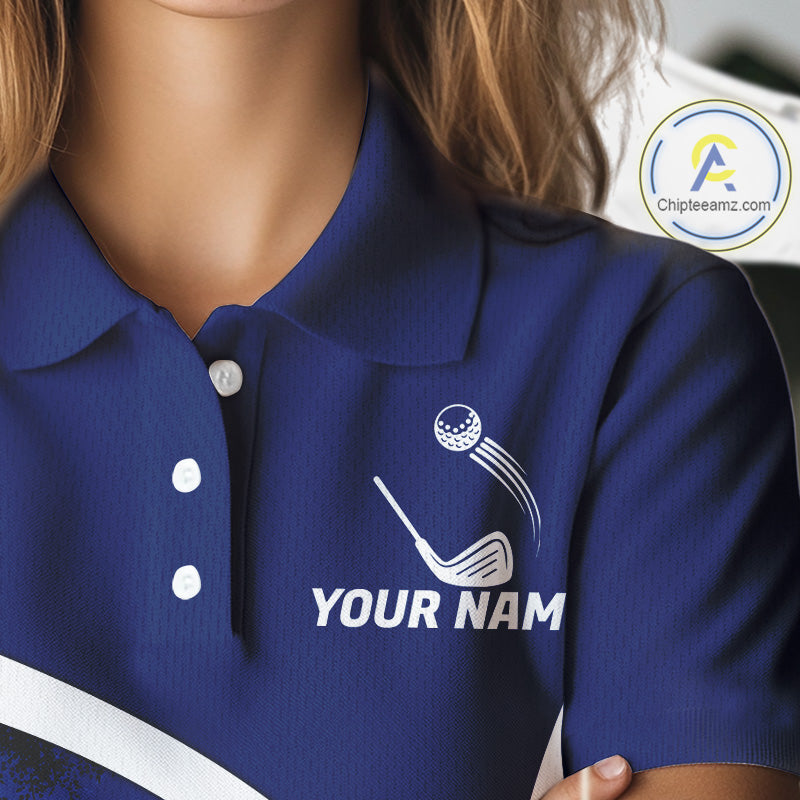 Funny Raccoon Moonlit Golf Course Women Golf Shirts Upf Golf Shirts Custom Blue Golf Apparel NYN3318