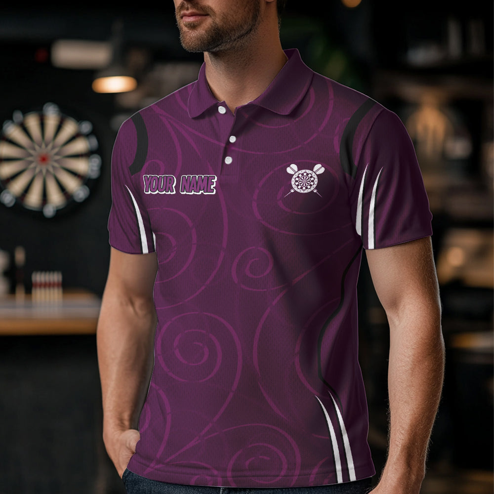 Custom Purple Dartboards And Witch Dart Shirts For Men, Dart Team Jerseys NYN0026