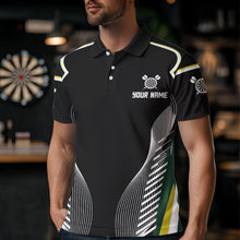Load image into Gallery viewer, Custom Black And Yellow Dragon Darts Polo &amp; 1/4 Zip Shirts For Men, Dart Team Jerseys NYN0034
