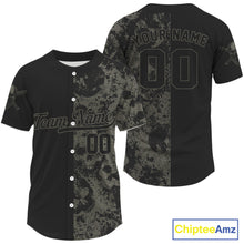 Load image into Gallery viewer, Custom Grey Skull Grunge Baseball Jersey For Men, Youth Skull Baseball Uniform  NYN0848