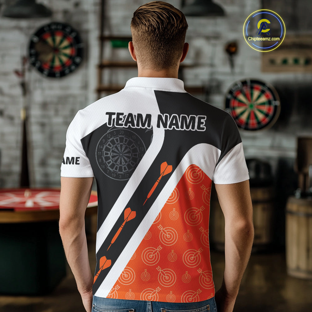 Custom Darts Board Orange Flying - Eagles Dart Shirts For Men, Dart Team Jerseys NYN0062