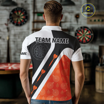 Custom Darts Board Orange Flying - Eagles Dart Shirts For Men, Dart Team Jerseys NYN0062