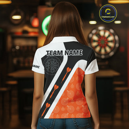Custom Darts Board Orange Flying - Eagles Dart Shirts For Women, Dart Team Jerseys NYN0062