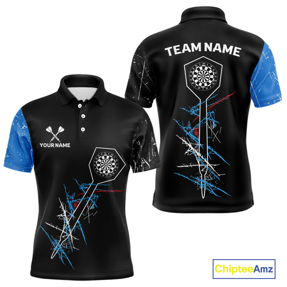 Dart Arrow Scratches Effect Custom Dart Shirt For Men, Dart Team Jerseys NYN0215
