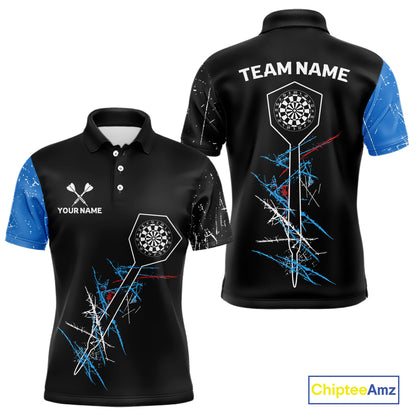 Dart Arrow Scratches Effect Custom Dart Shirt For Men, Dart Team Jerseys NYN0215