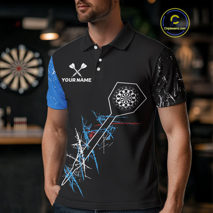 Dart Arrow Scratches Effect Custom Dart Shirt For Men, Dart Team Jerseys NYN0215